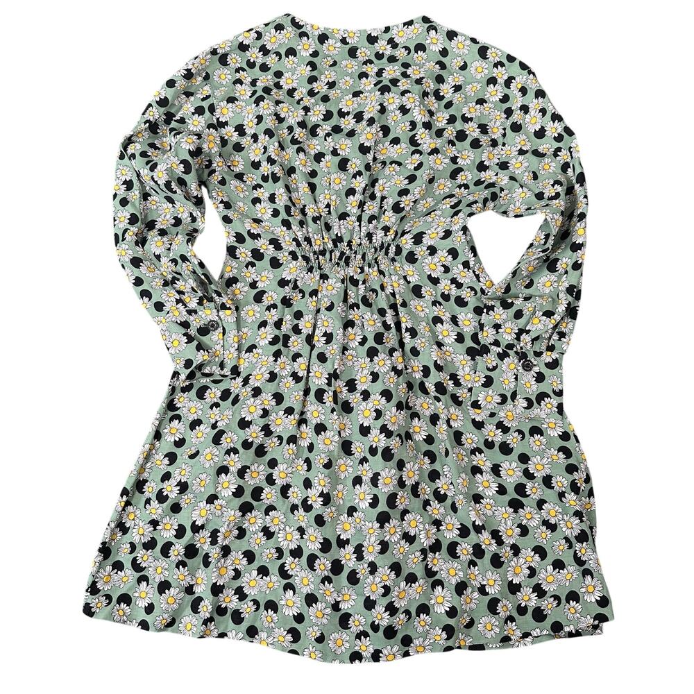 Sandro Women's Angele Ruched Floral Printed Linen-Blend Mini Dress Size 40 US 8 - Picture 3 of 10
